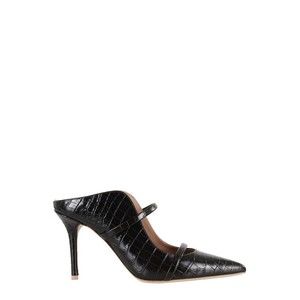 Malone Souliers Maureen 85 Crocodile-Effect Leather Mules - NWT